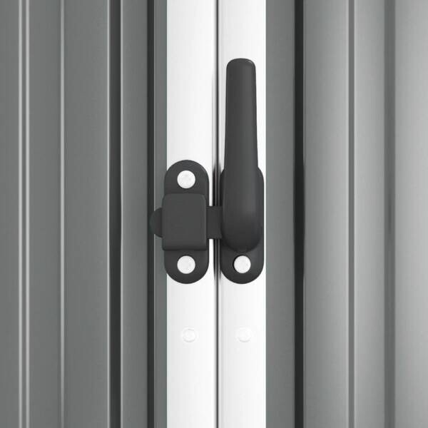 vidaXL Geräteschuppen grau B/H/T: ca. 161x161x89 cm