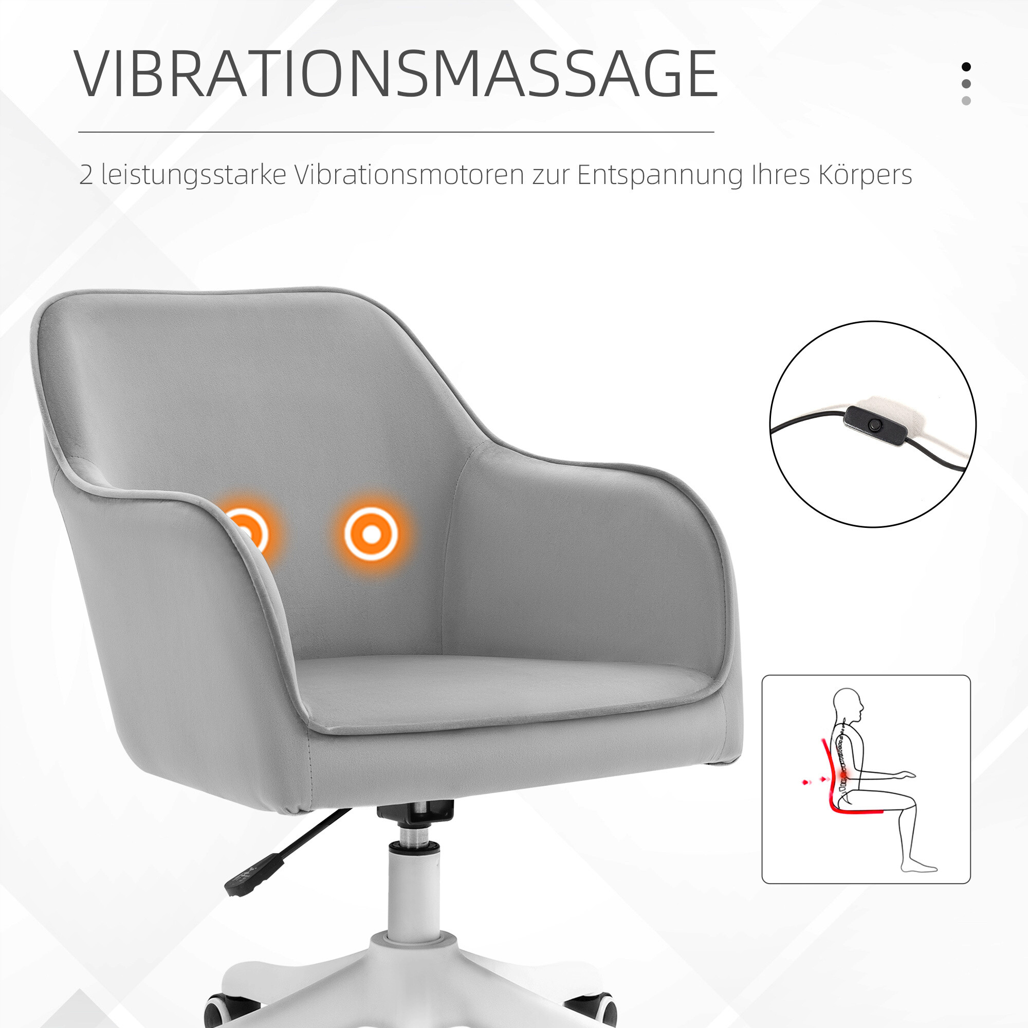 Drehstuhl 921-298V70GY grau