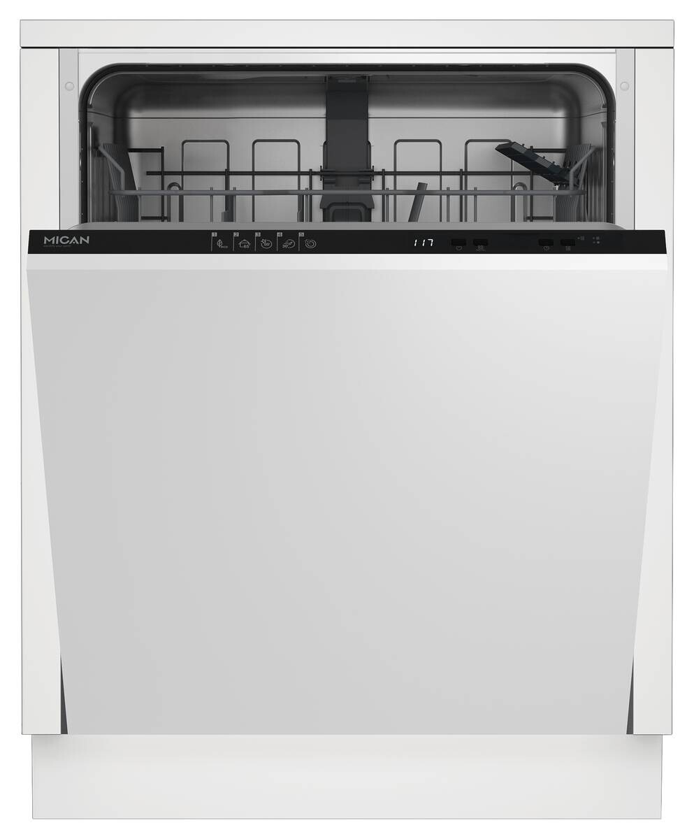 Mican Einbaugeschirrspüler GSV60D Edelstahloptik Edelstahl B/H/T: ca. 59,8x82x55 cm
