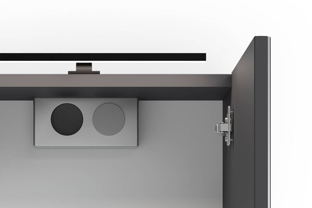 Spiegelschrank SPREE anthrazit B/H/T: ca. 40x60x15 cm