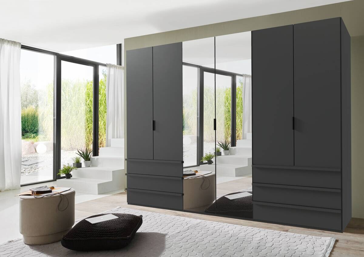 Kleiderschrank Oxford Graphit B/H/T: ca. 300x216x58 cm Kleiderschrank Oxford Graphit B/H/T: ca. 300x216x58 cm