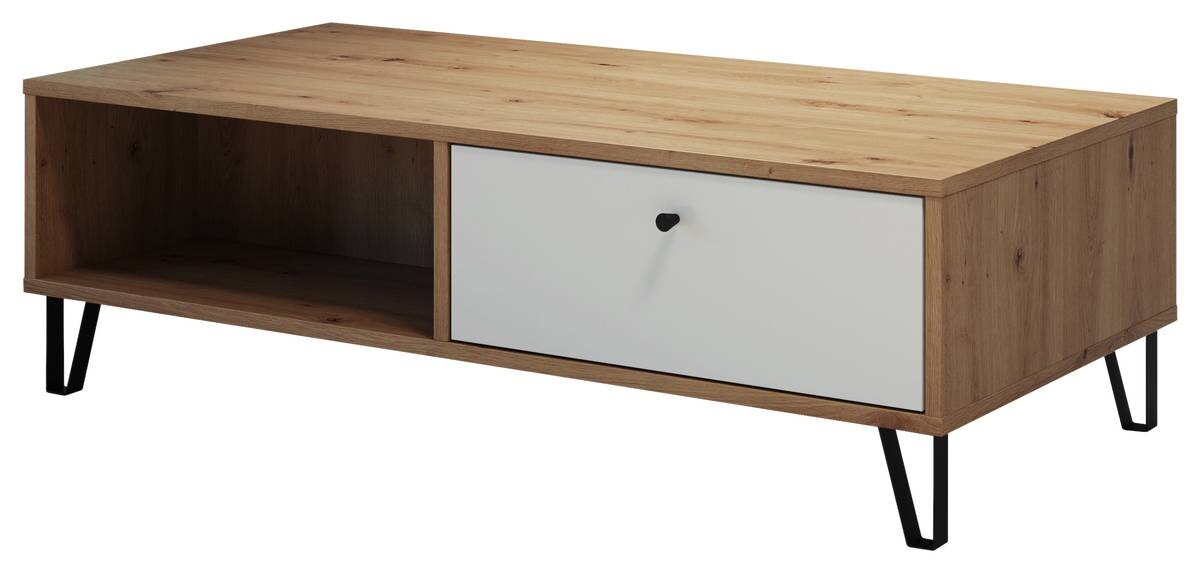 Trendteam TV-Lowboard Touch Eiche Artisan weiß B/H/T: ca. 110x37x60 cm