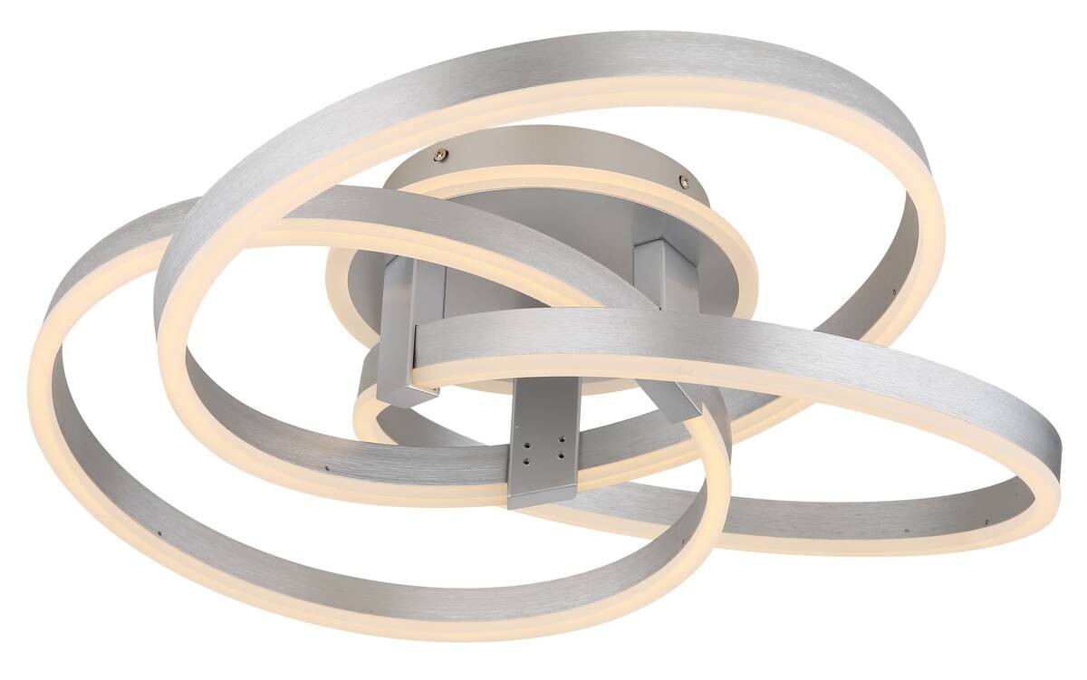 GLOBO Deckenleuchte Aluminium Acryl B/H/T: ca. 57,5x20x60 cm 1 Brennstellen