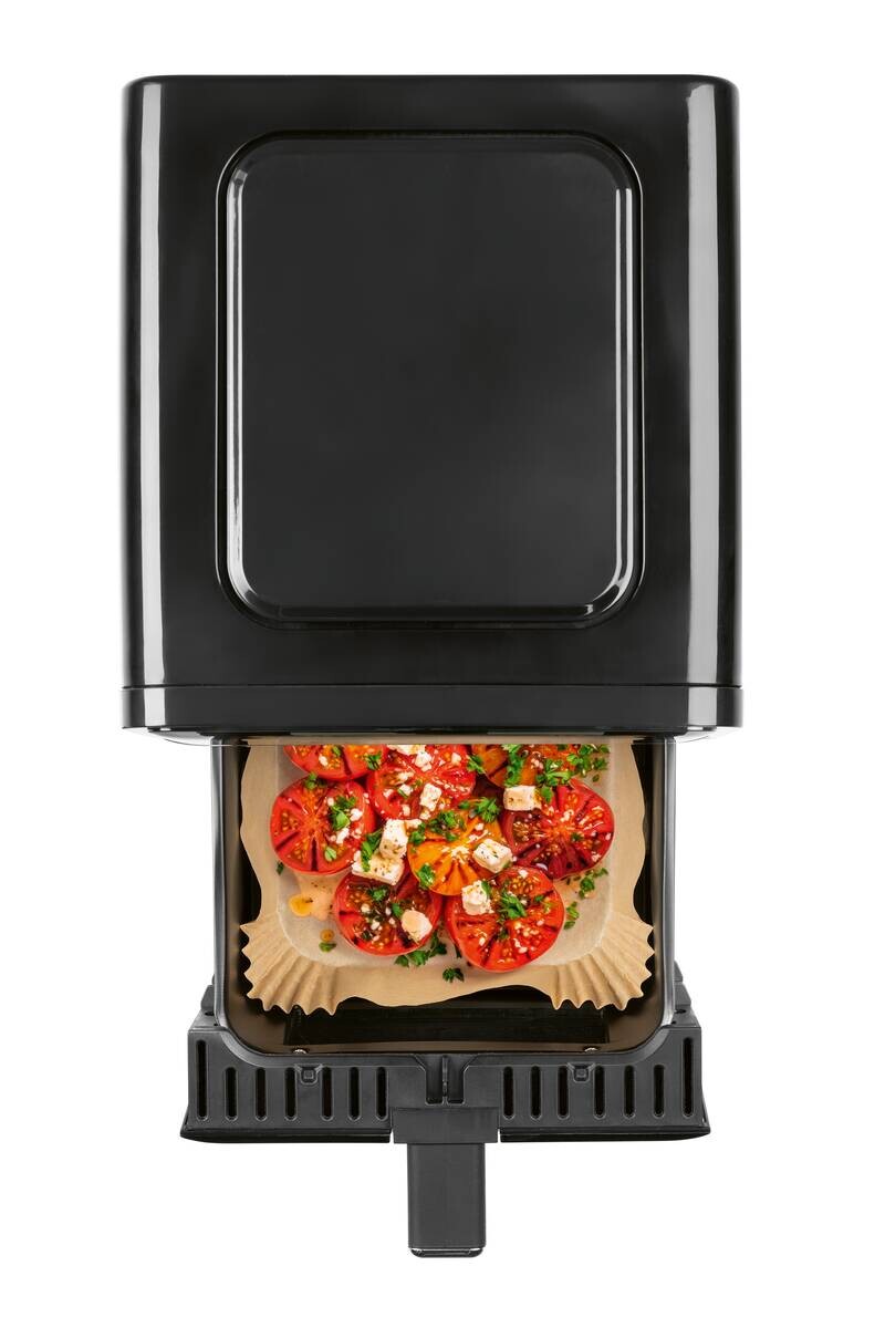 GOURMETmaxx Heißluftfritteuse 16539 schwarz Edelstahl B/H/L: ca. 25x30x36,5 cm ca. 5 l