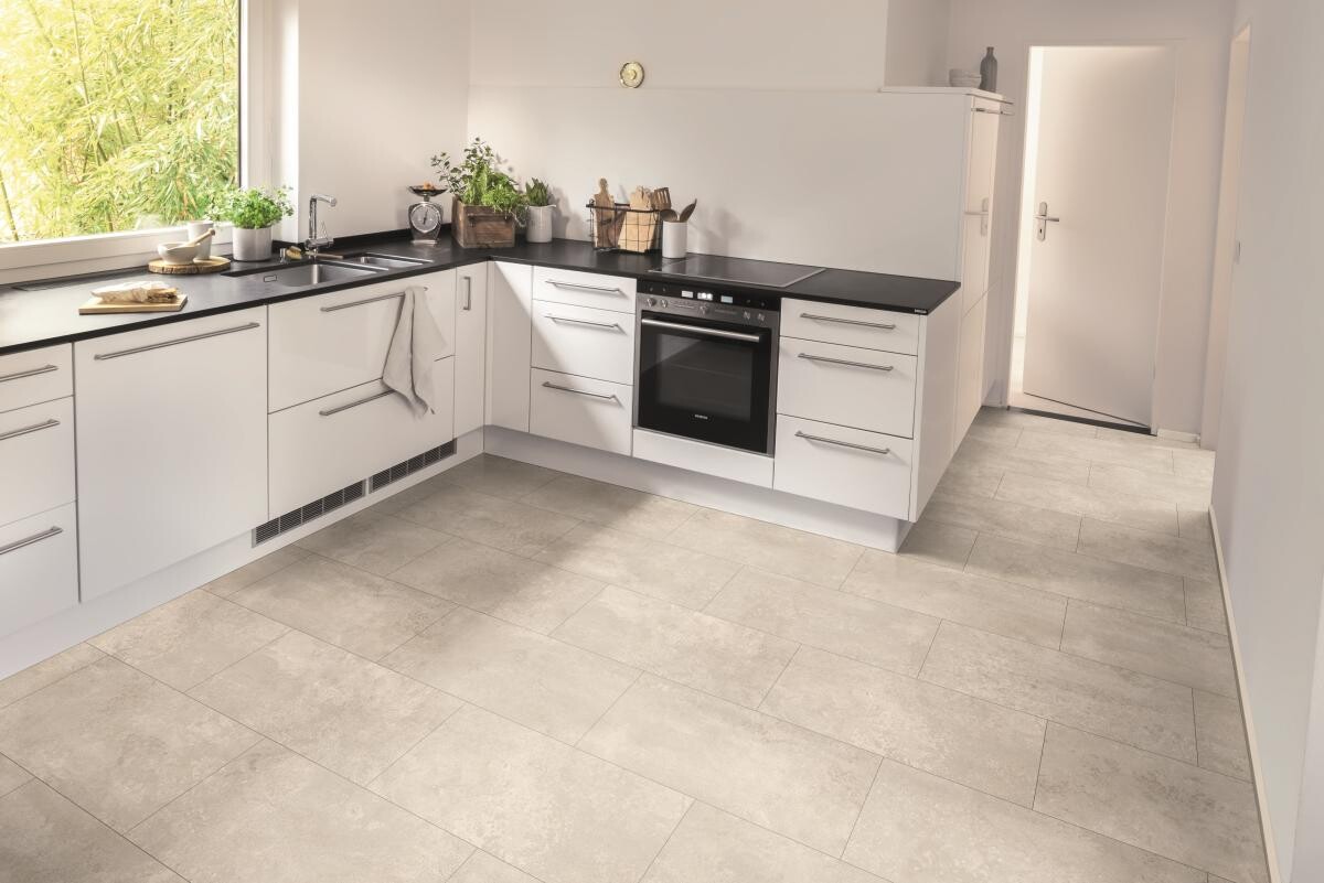 EGGER Laminatboden Kreidefliese ca. 2,5349 m² im Paket  B/L: ca. 34x130,5 cm pro Paket
