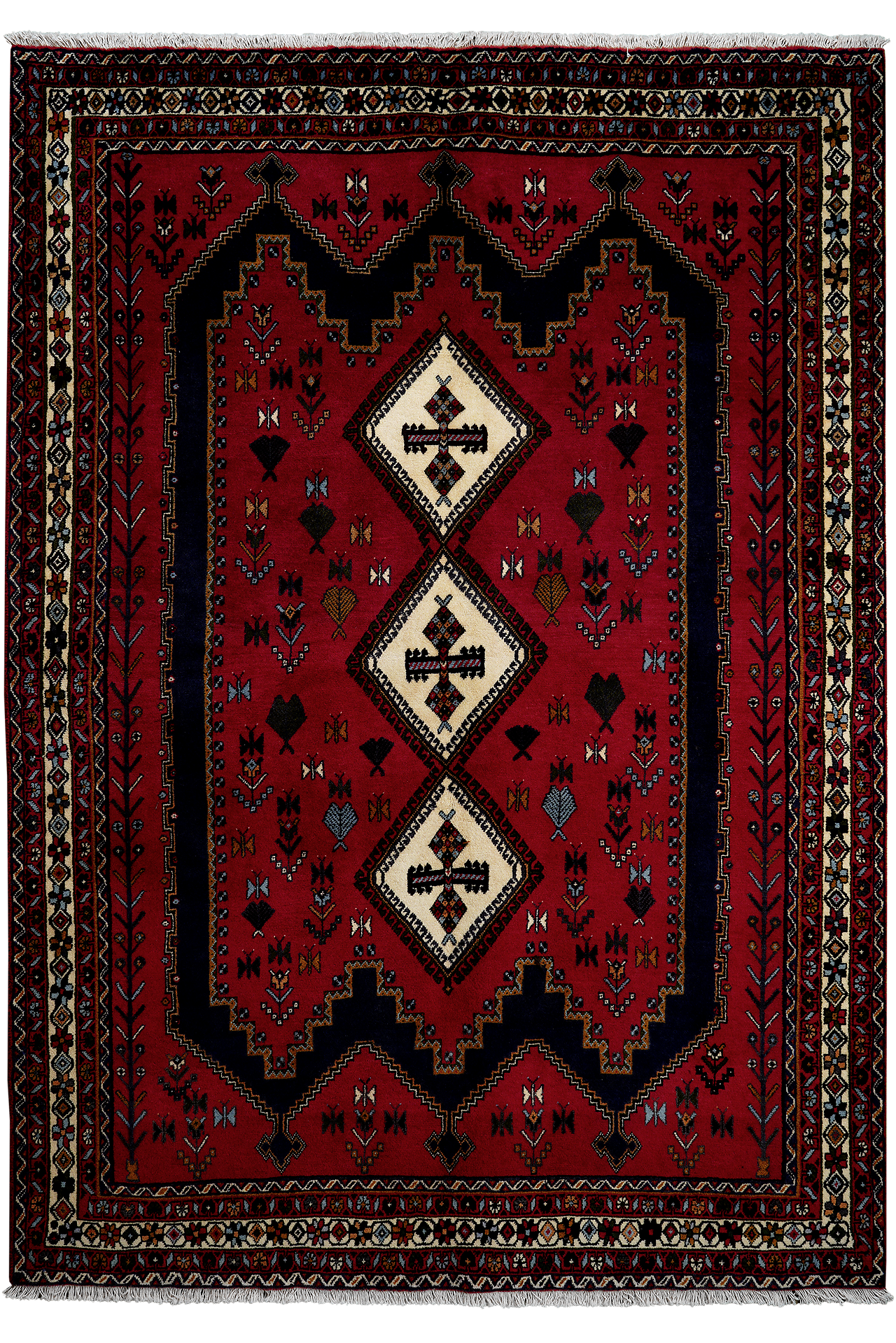 PersaTepp Teppich Afshar rot B/H/L: ca. 163x1x234 cm