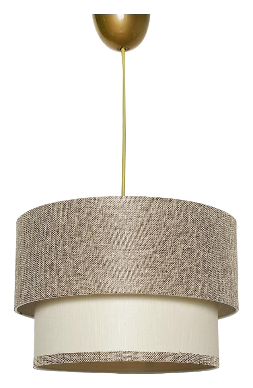 Opviq Pendelleuchte beige creme Stoff B/H/T/L/D: ca. 30x65x30x30x30 cm E27 1 Brennstellen