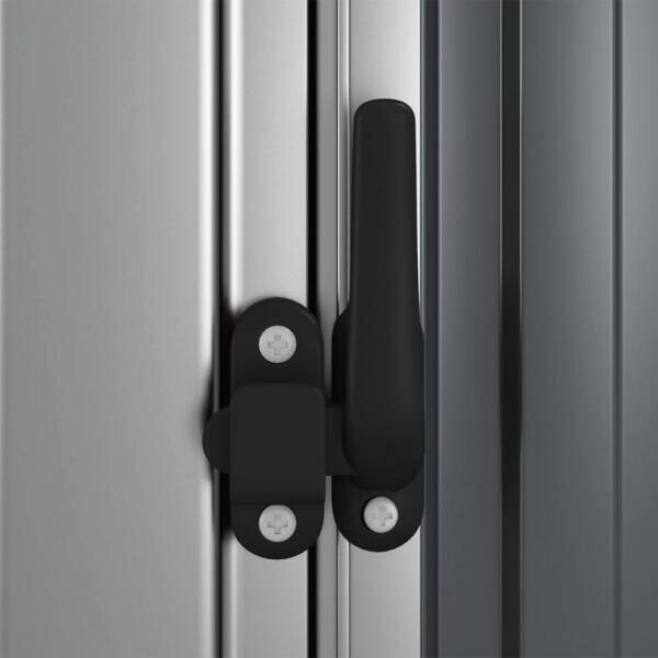 vidaXL Gartenhaus grau B/H/T: ca. 118,5x209,5x97 cm