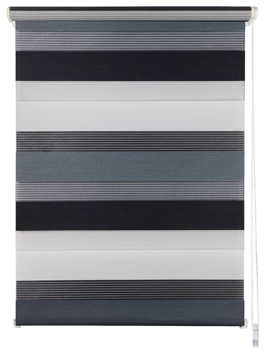 Doppelrollo Just-Triple grau B/L: ca. 120x160 cm