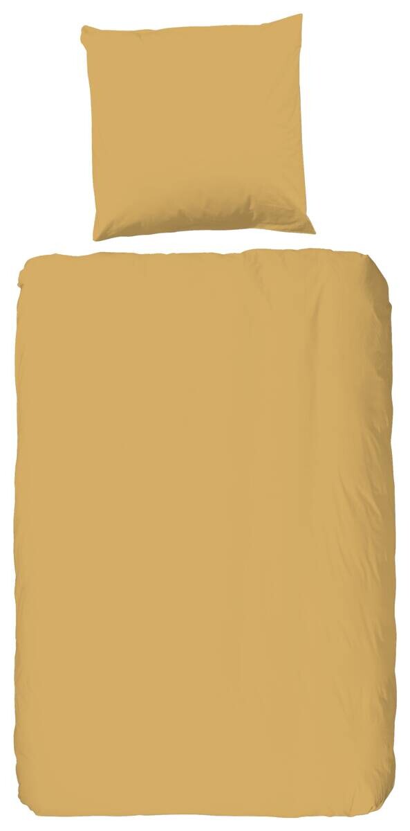Baumwoll Bettwäsche Satin ocker Baumwolle B/L: ca. 135x200 cm
