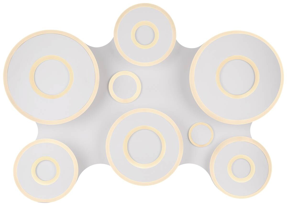 GLOBO Deckenleuchte weiß Acryl Metall B/H/T: ca. 80x15x107 cm 1 Brennstellen