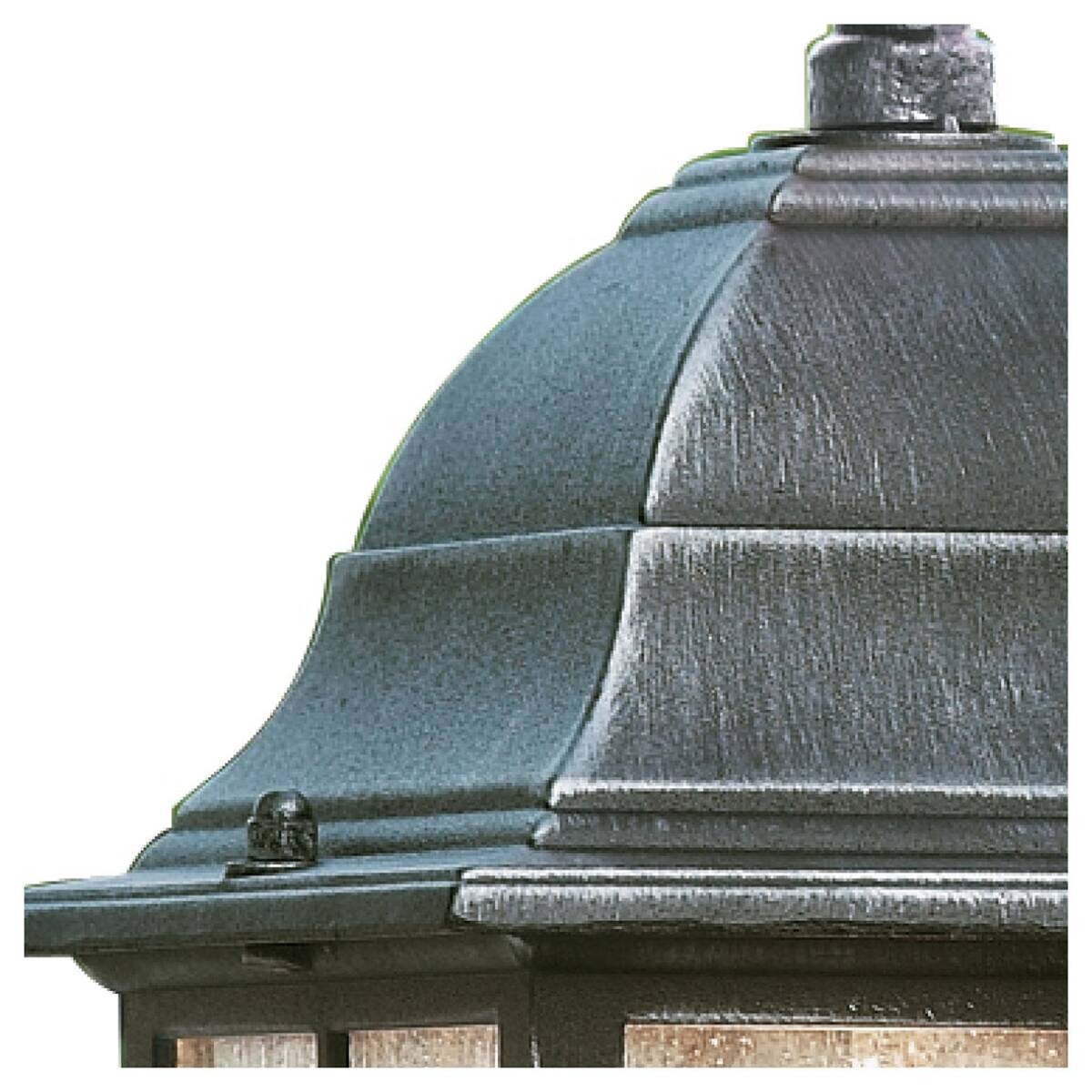 Searchlight Außenleuchte Genoa schwarz Glas Stahl B/H/L: ca. 15x88x15 cm E27 1 Brennstellen