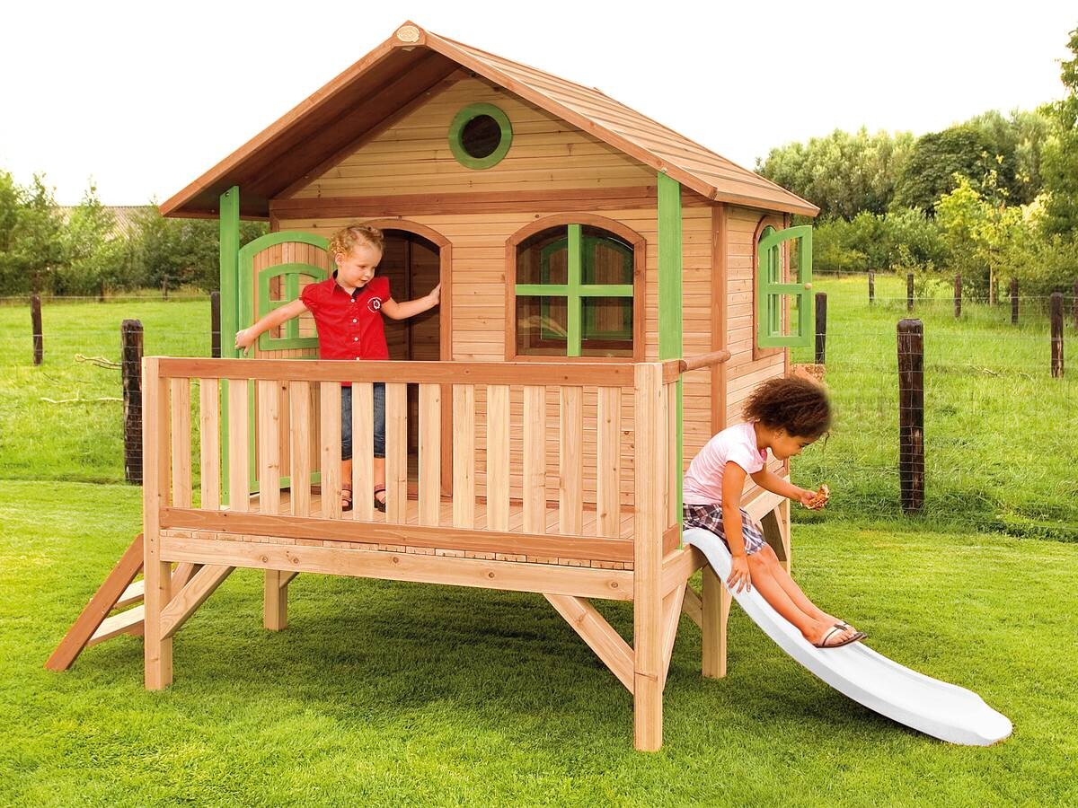 AXI Spielhaus Stef grün B/H/L: ca. 349x233x212 cm