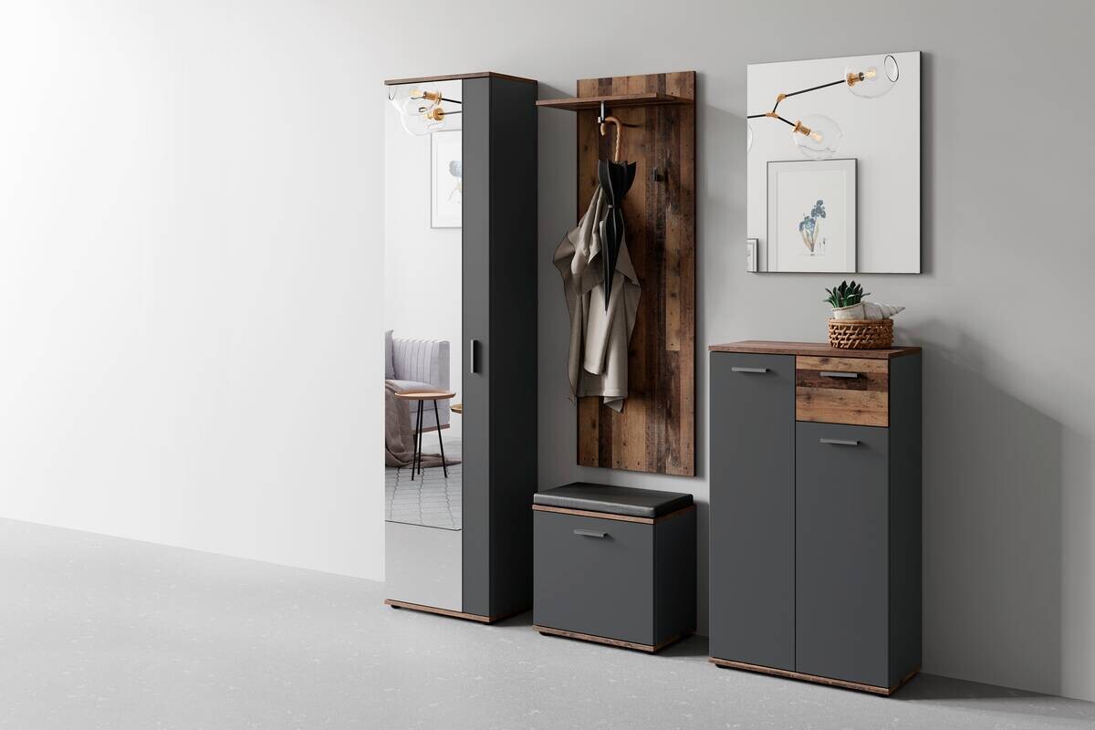 Garderobenset JAKOB Set 5-tlg. anthrazit