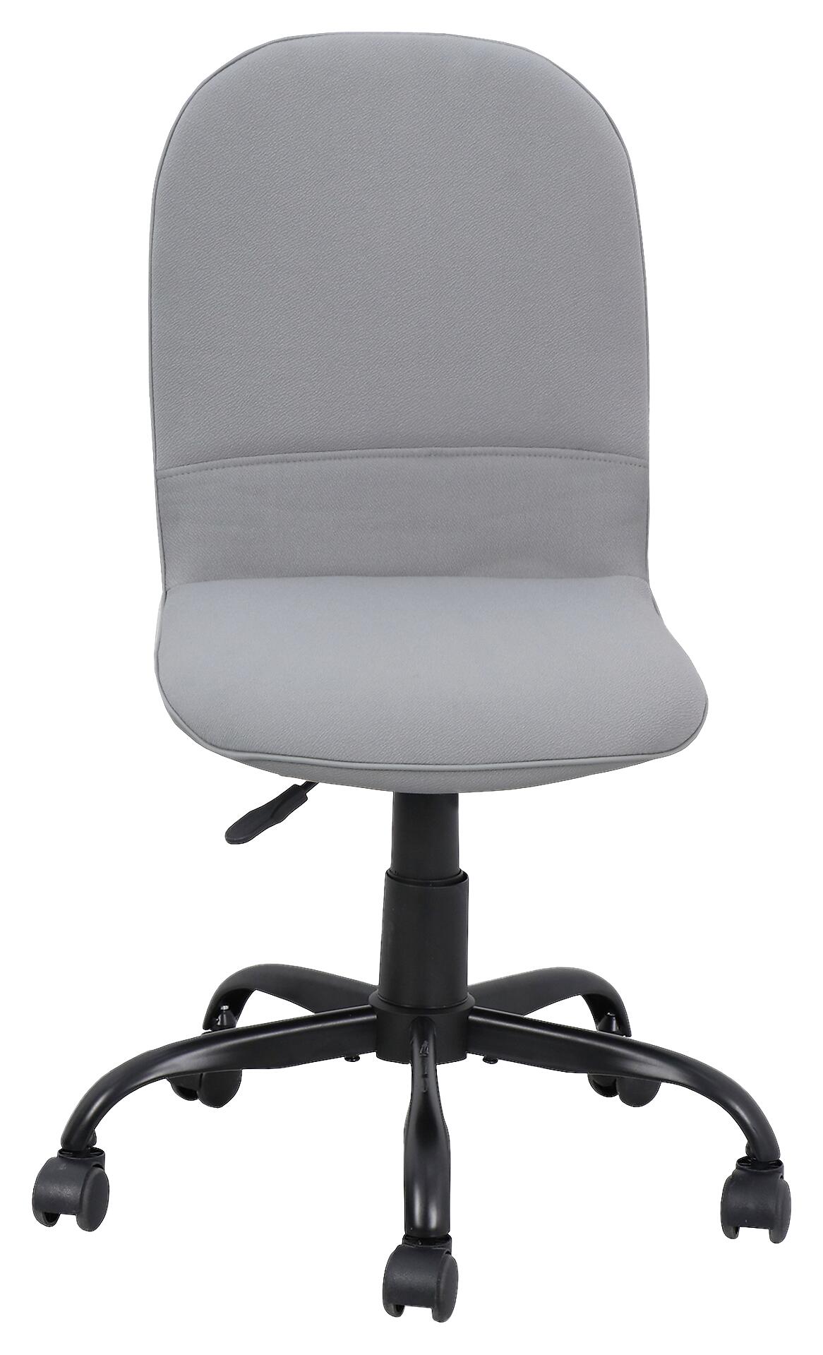 Drehstuhl TROLLY schwarz grau Metall Stoff