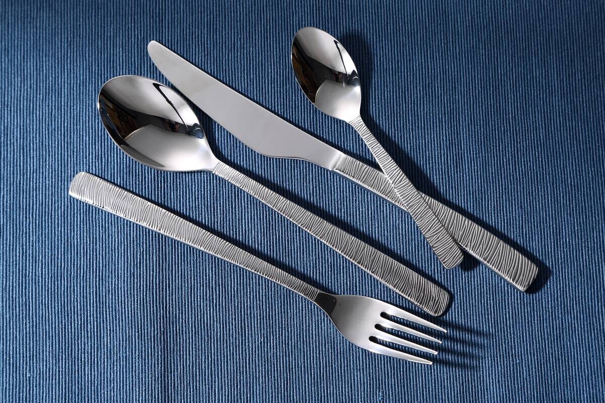 BERGNER Besteckset LYON silber Edelstahl 24 tlg.