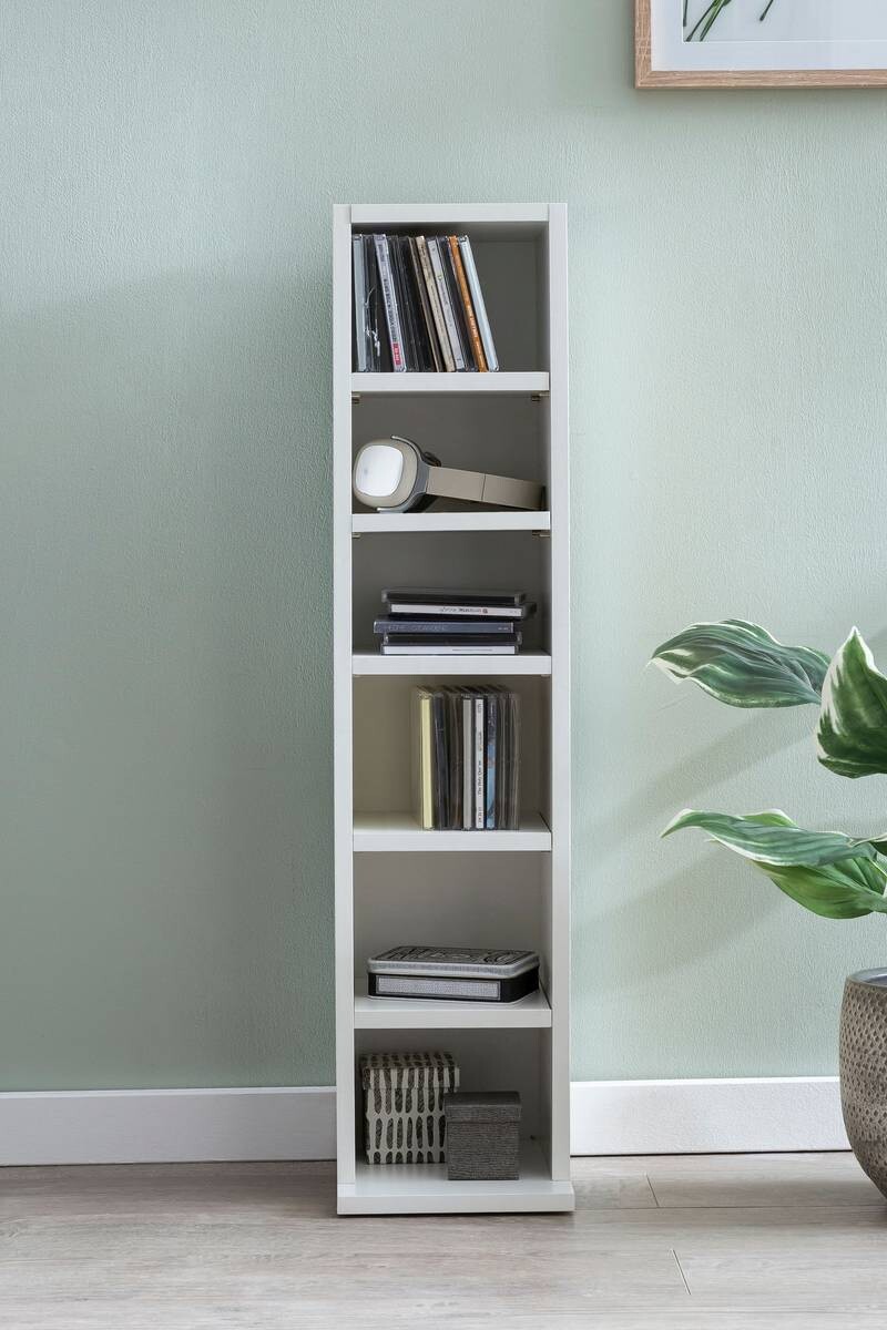 Regal weiß B/H/T: ca. 21x91x25,5 cm