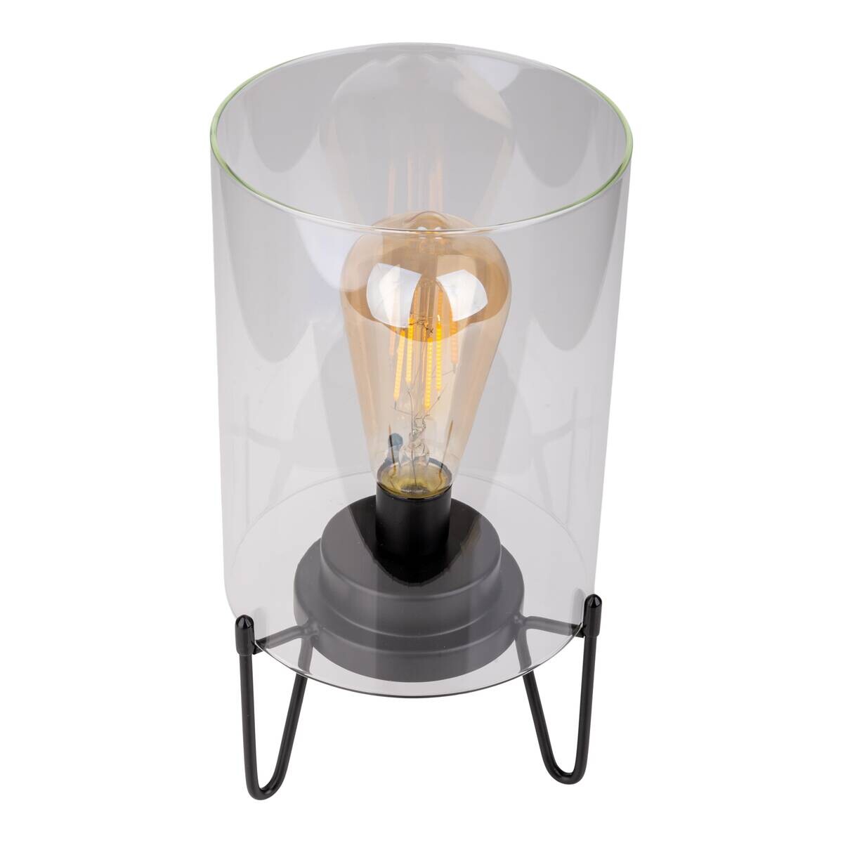 Näve Leuchten LED-Leuchten 5308422 schwarz Metall Glas B/H/T: ca. 15x28,5x15 cm 1 Brennstellen