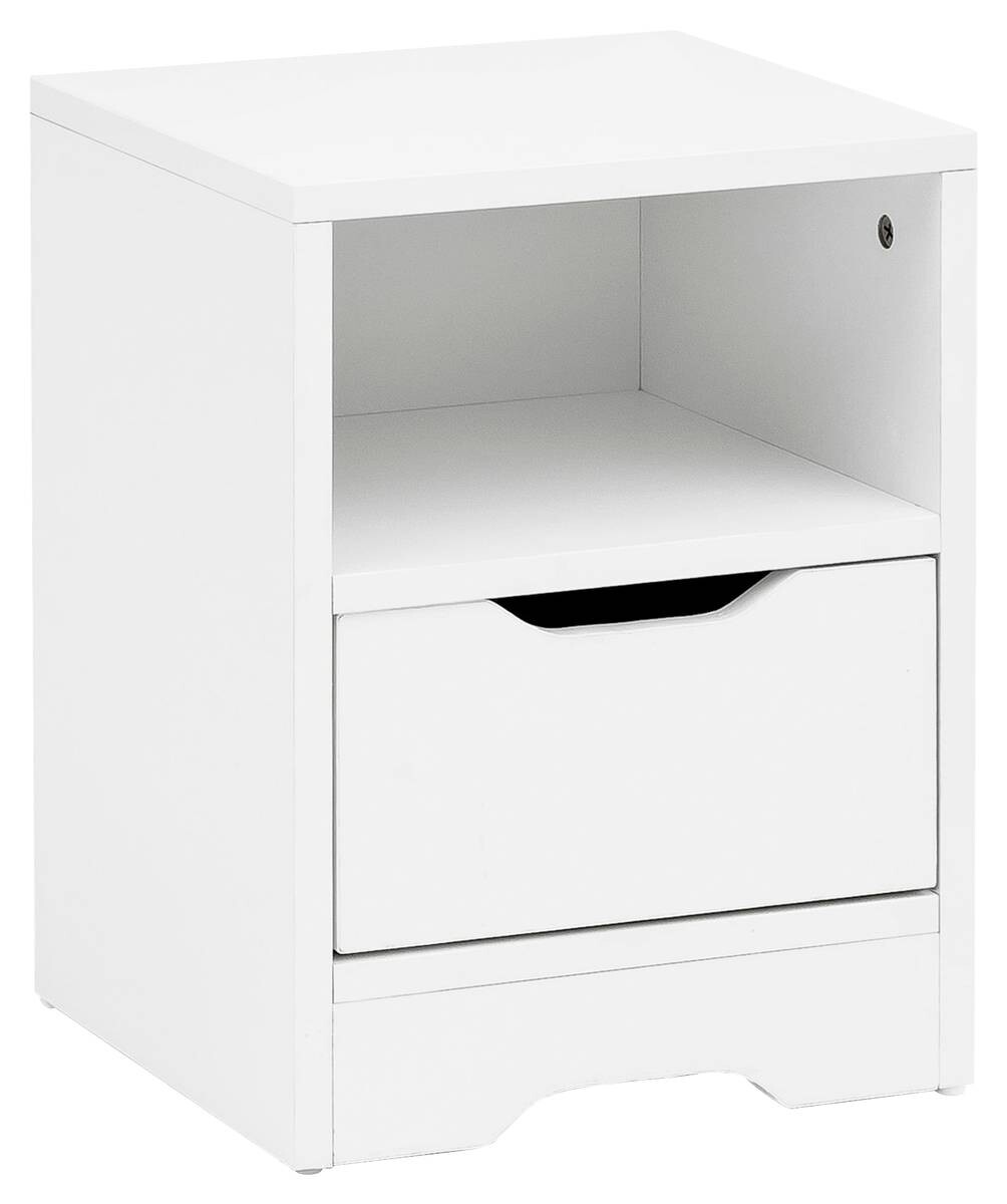 Nachtkonsole weiß B/H/T: ca. 31x43x31 cm