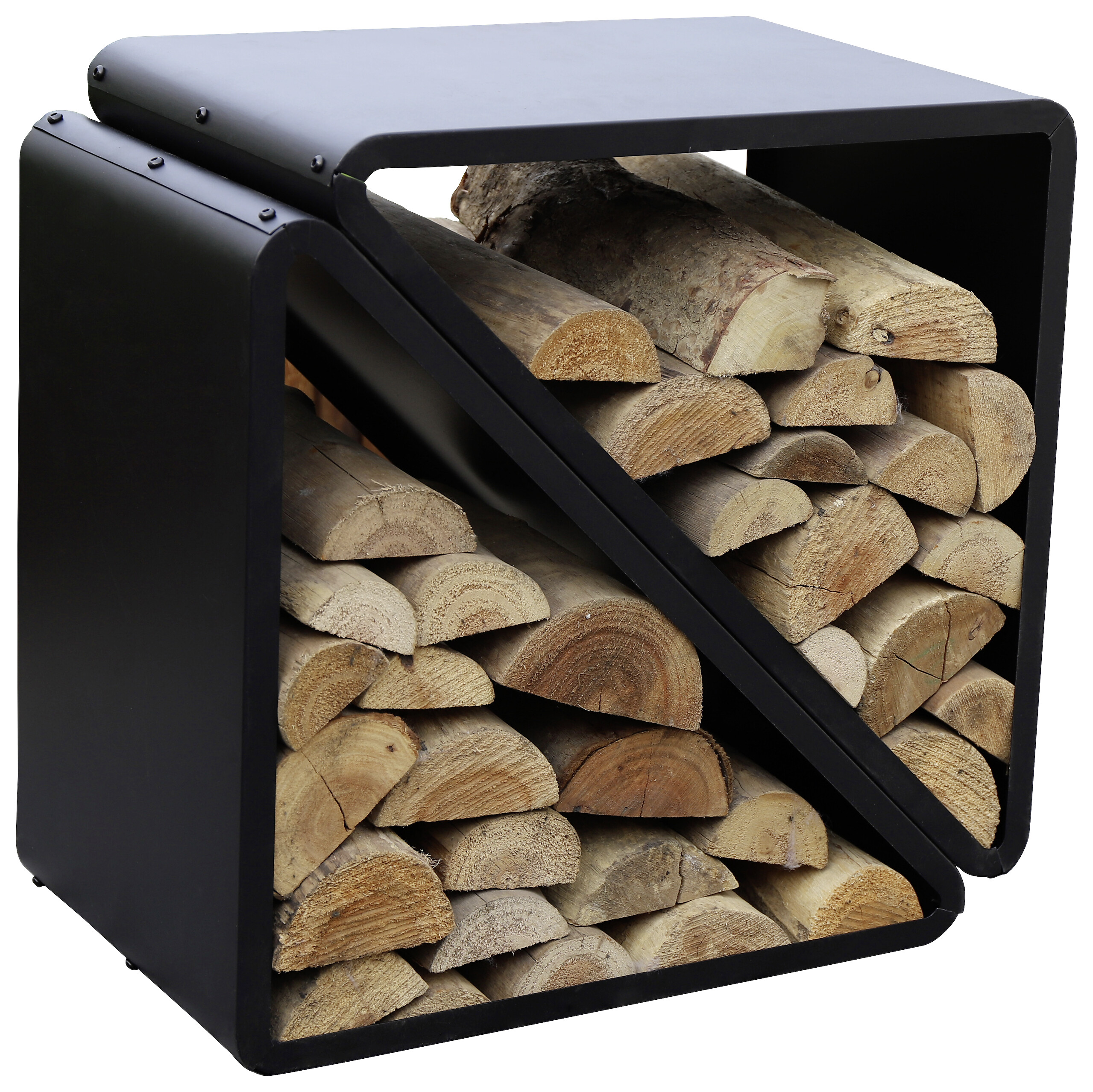 Westmann Kaminholzregal schwarz B/H: ca. 36x56 cm ca. 11 kg
