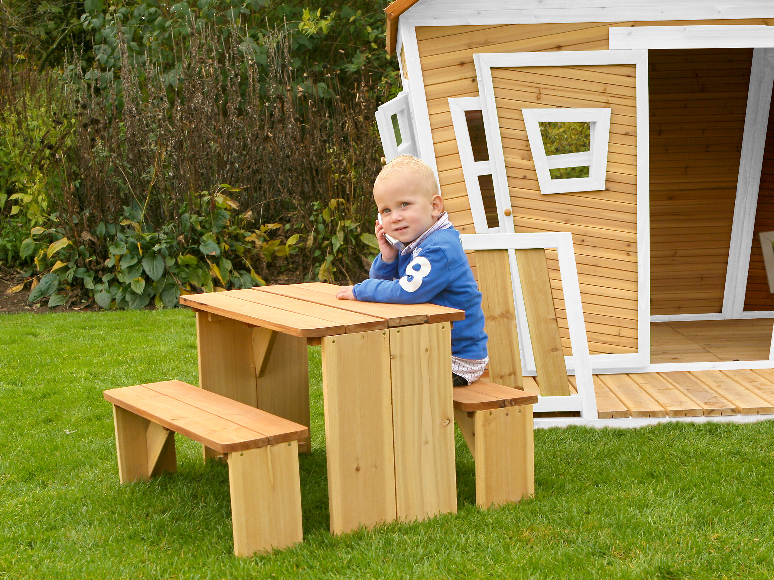 AXI Spielhaus Lisa braun B/H/L: ca. 220x174x193 cm