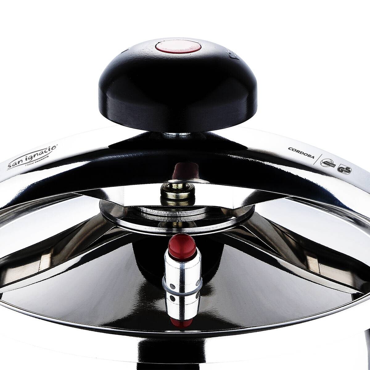 SAN IGNACIO Schnellkochtopf Córdoba silber Edelstahl B/H/L: ca. 26,7x25,8x29,8 cm