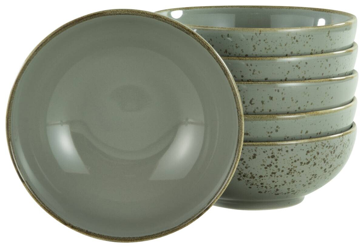 CreaTable Schalen-Set NATURE COLLECTION grau Steinzeug D: ca. 16,5 cm