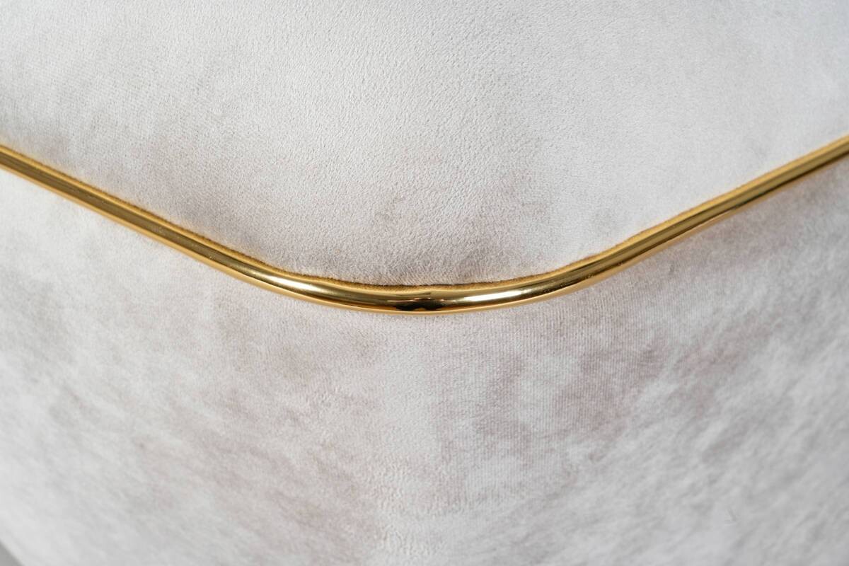 360 Living Hocker Contessa 100 taupe gold B/H/T: ca. 60x42,5x60 cm