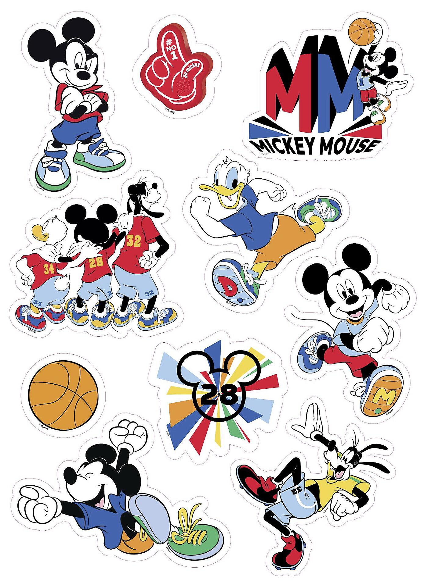 Wandsticker Mickey B/L: ca. 50x70 cm