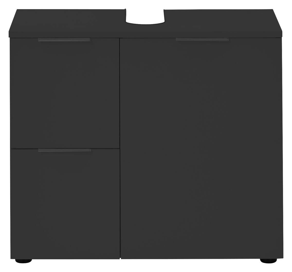 Waschbeckenunterschrank Porto schwarz B/H/T: ca. 70x60x35 cm Waschbeckenunterschrank Porto schwarz B/H/T: ca. 70x60x35 cm