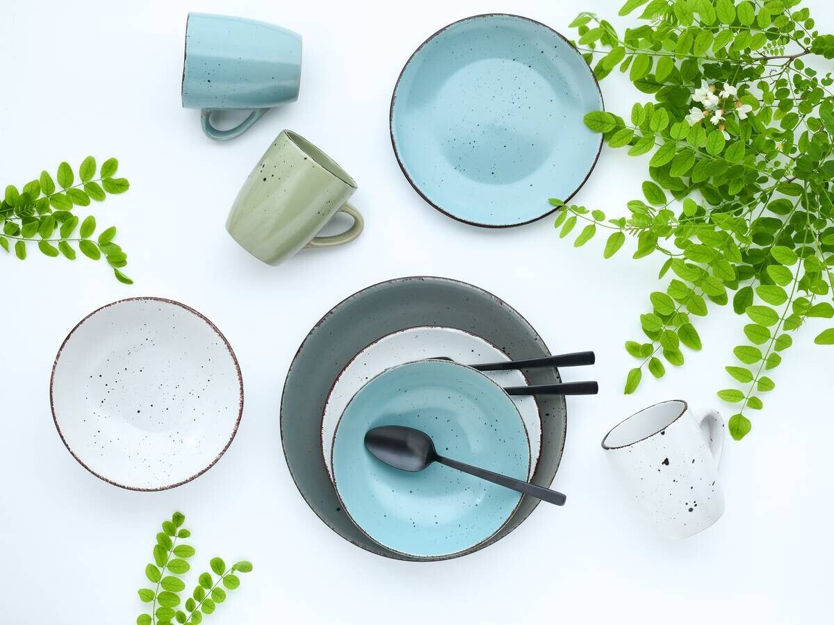 CreaTable Kombiservice Fashion multicolor Keramik 16 tlg.