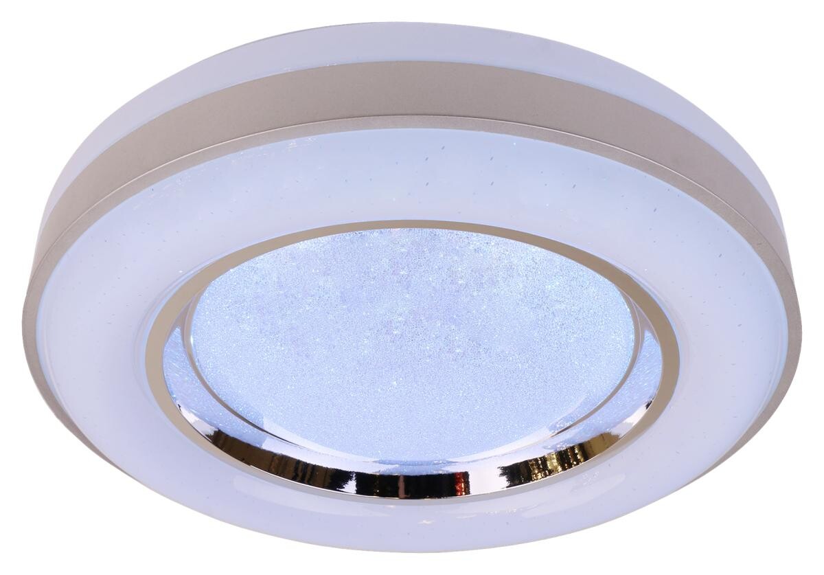 POCOline Deckenleuchte Younes weiß silber Metall Acryl D: ca. 48 cm