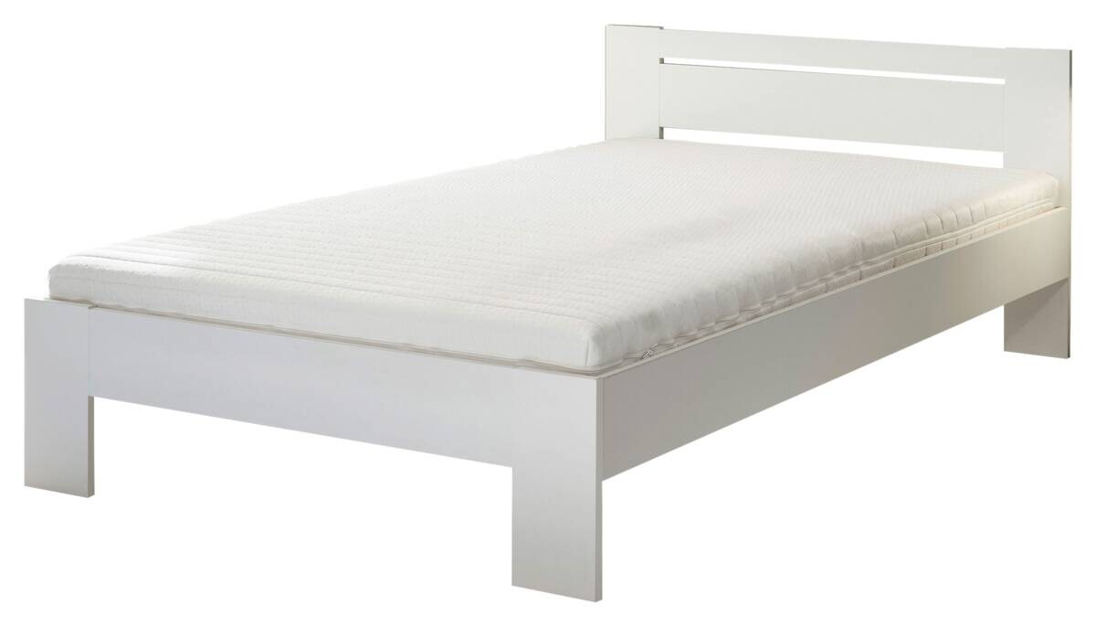 Futonbett Cannes weiß Liegefläche B/L: ca. 120x200 cm