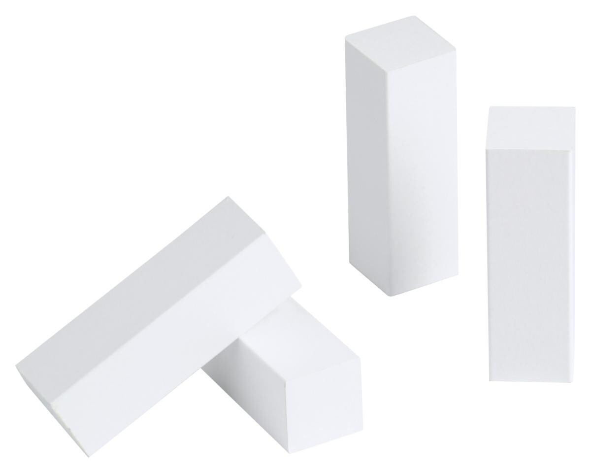 Eckstäbchen weiß L/B/H: ca. 1,9x1,9x5,9 cm