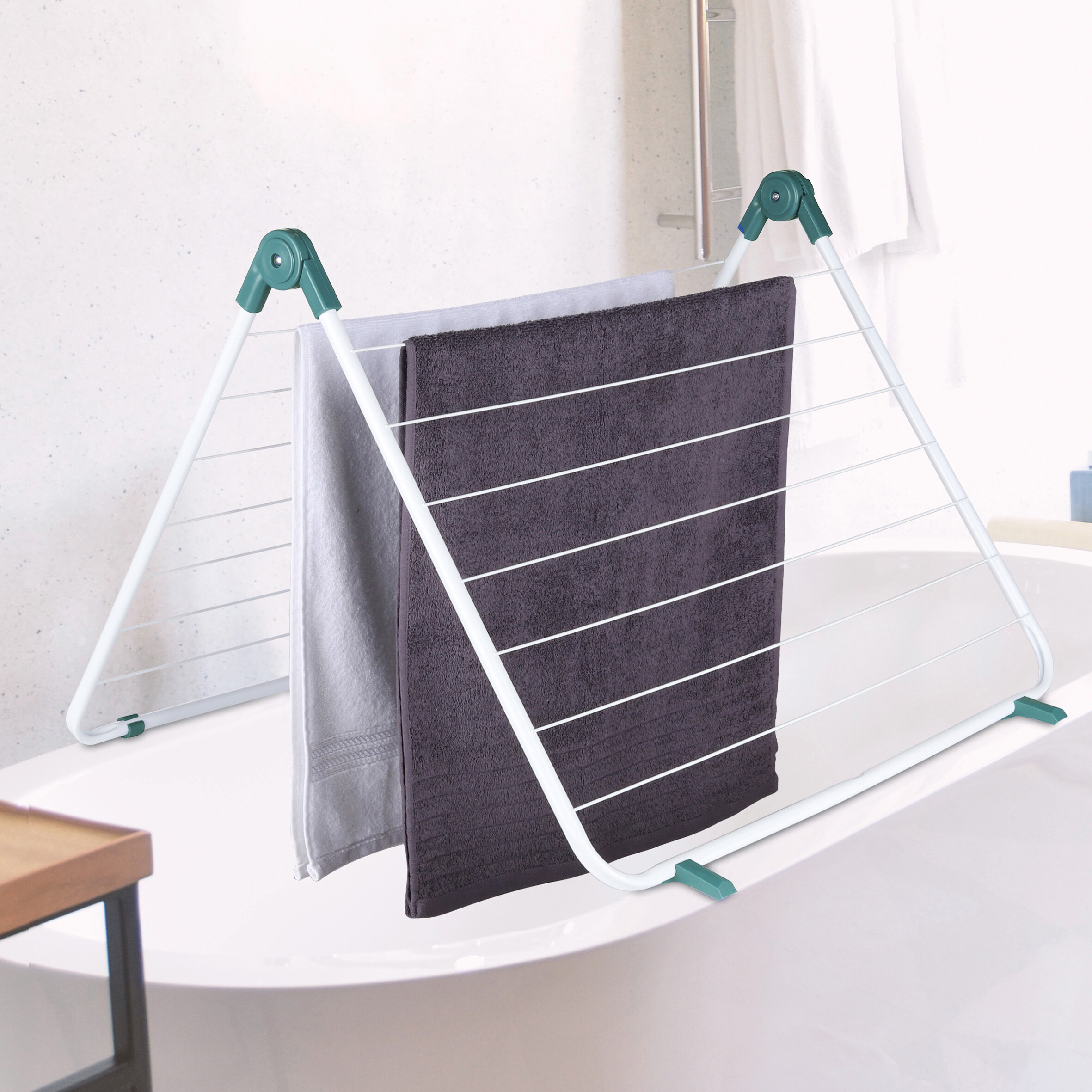 Badewannenwäschetrockner weiß