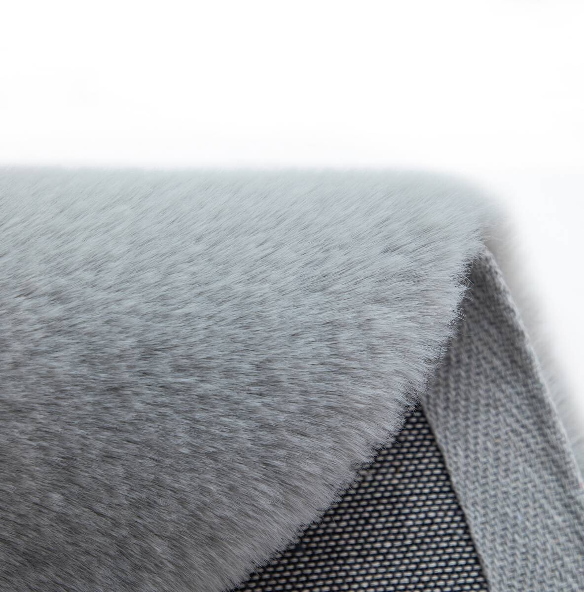 Teppich Softy hellgrau D: ca. 80 cm