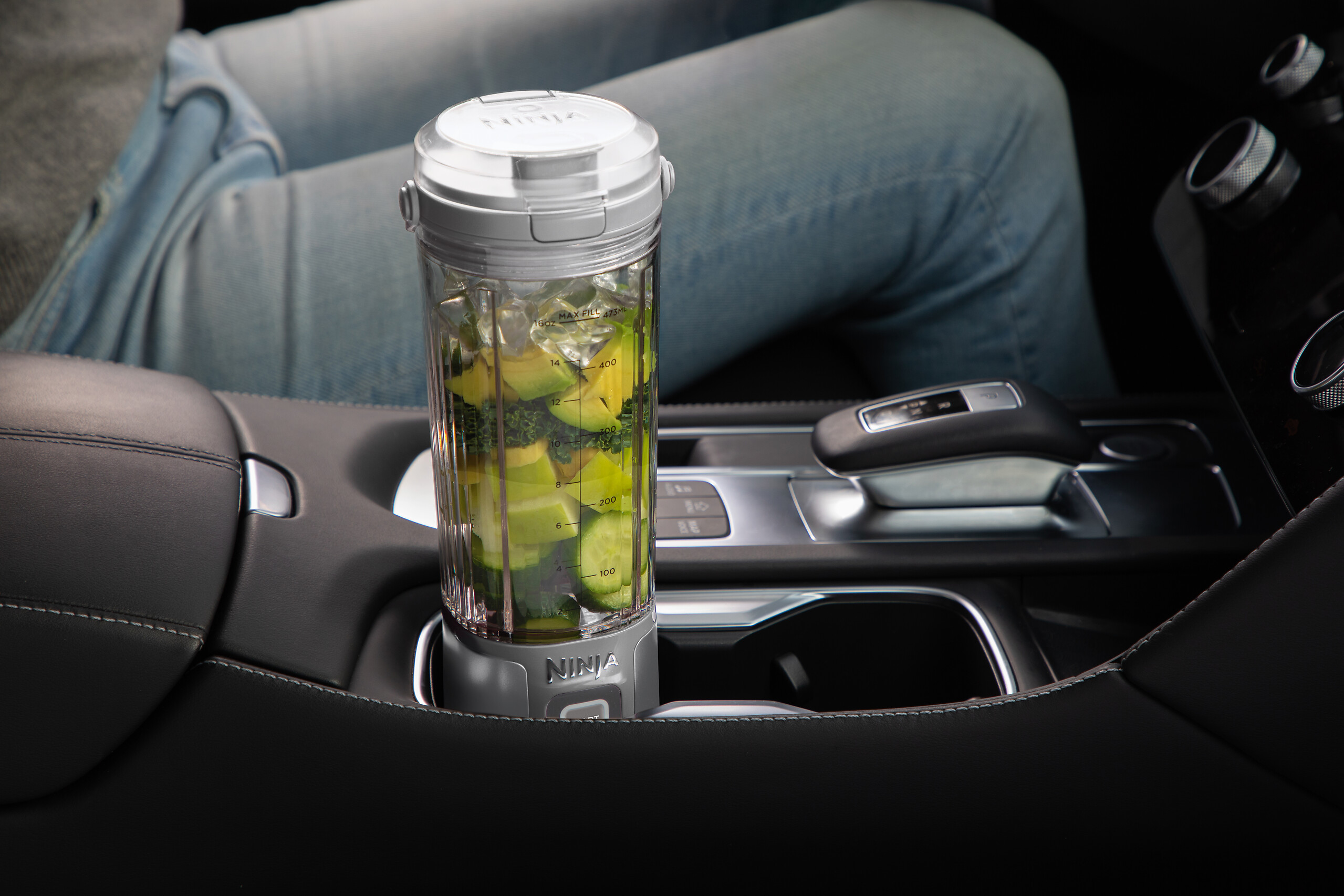 Ninja Standmixer weiß Kunststoff Edelstahl B/H/L: ca. 9x27x8,5 cm