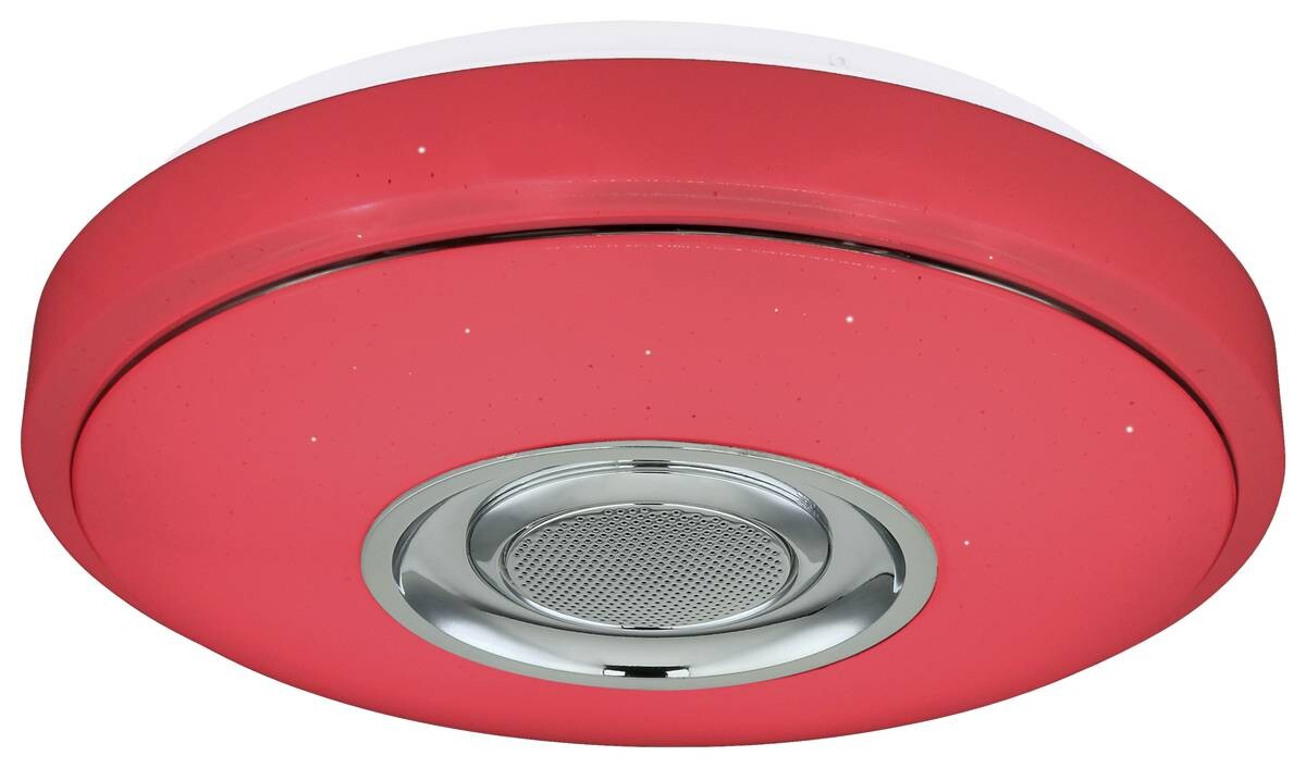 POCOline Deckenleuchte Sound weiß Chrom Kunststoff Metall H/D: ca. 8x34 cm