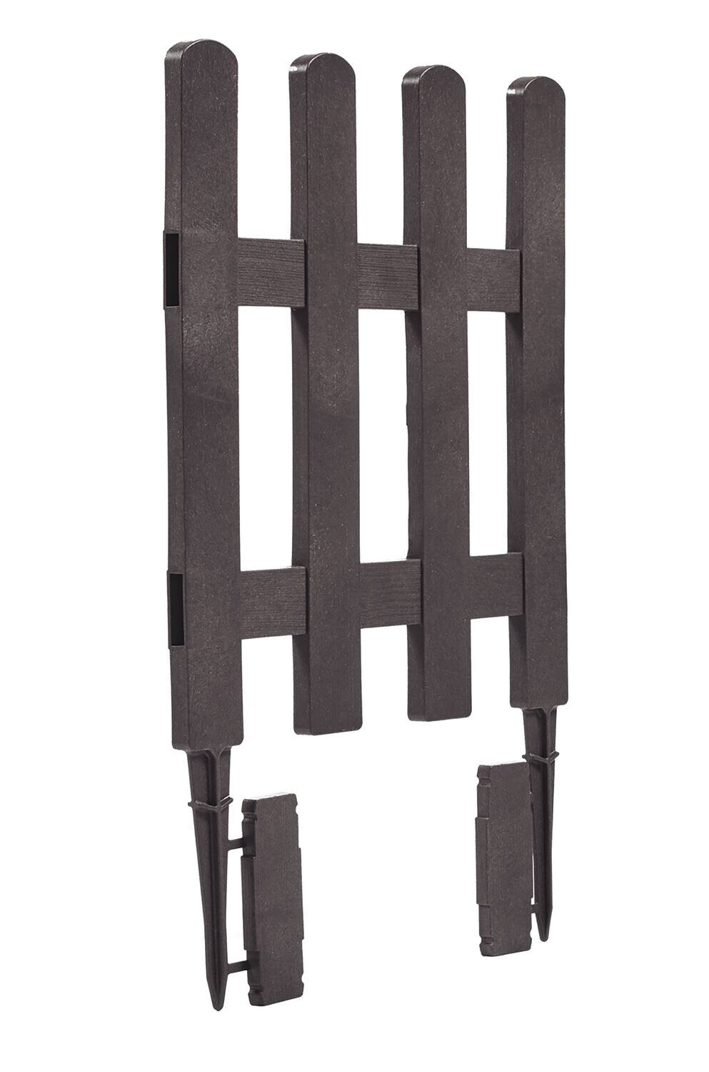 NORTENE Klick-Zaun anthrazit Kunststoff B/H/T: ca. 35x55x8 cm