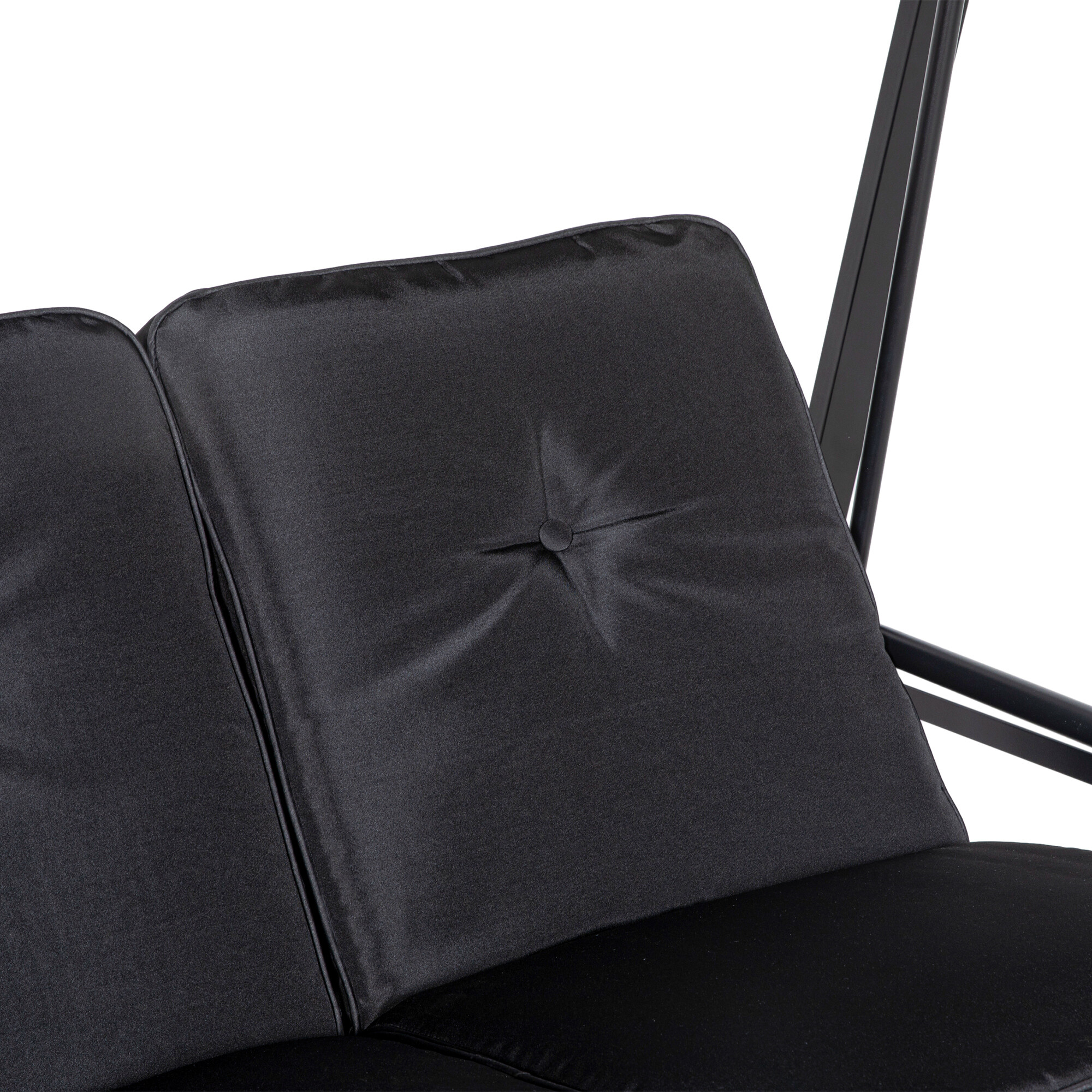 Outsunny Hollywoodschaukel schwarz Polyester B/H/L: ca. 116x172x145 cm