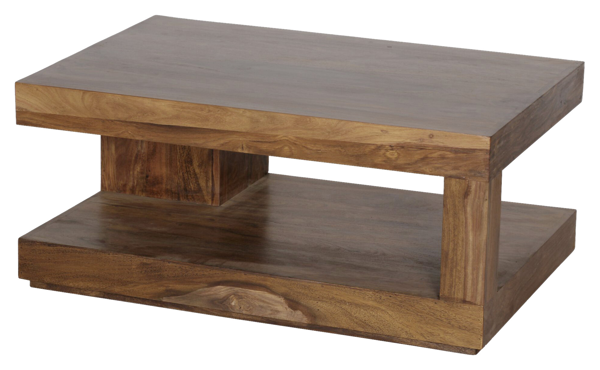 Wohnling Couchtisch natur Echtholz B/H/T: ca. 90x40x60 cm