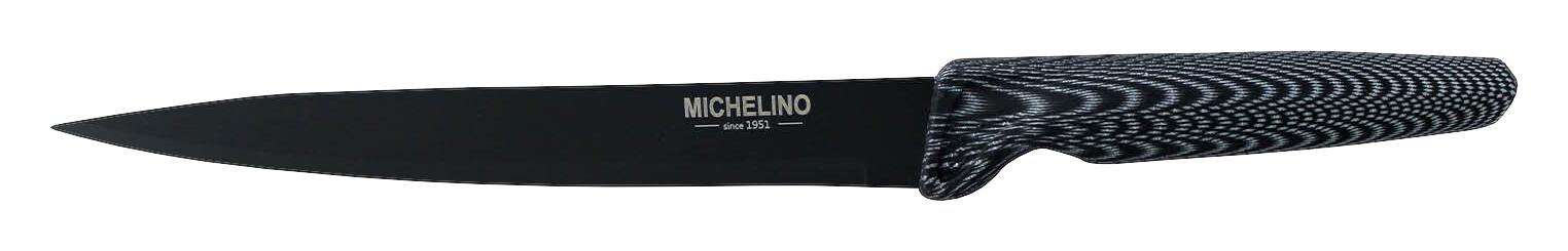 MICHELINO Messerset schwarz Edelstahl 6 tlg.