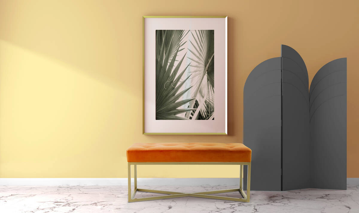 Sitzbank Diaz 101 orange B/H/T: ca. 40x40x90 cm