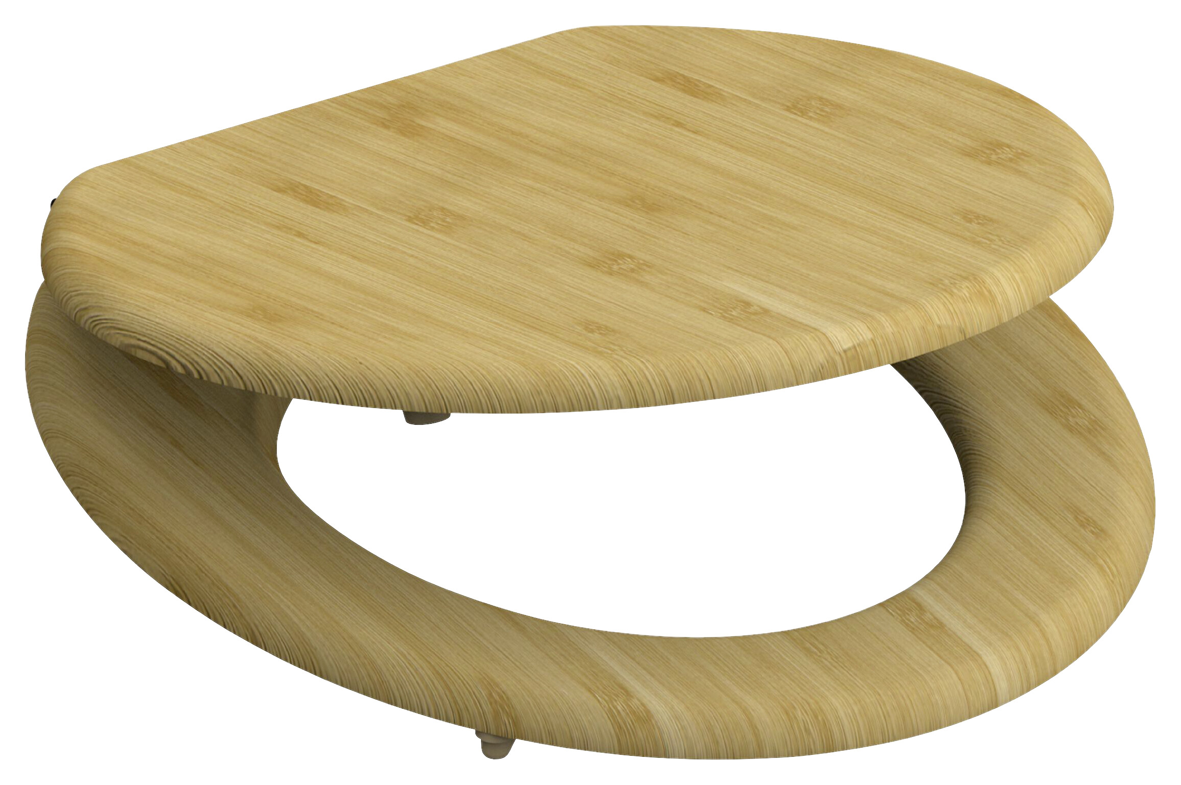 Schütte WC-Sitz NATURAL BAMBOO natur Bambus B/H/T: ca. 37,2x5,5x42,5 cm