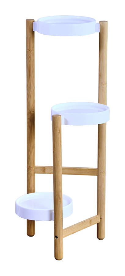 Kesper Blumenständer natur Bambus B/H/L: ca. 34x70x28 cm