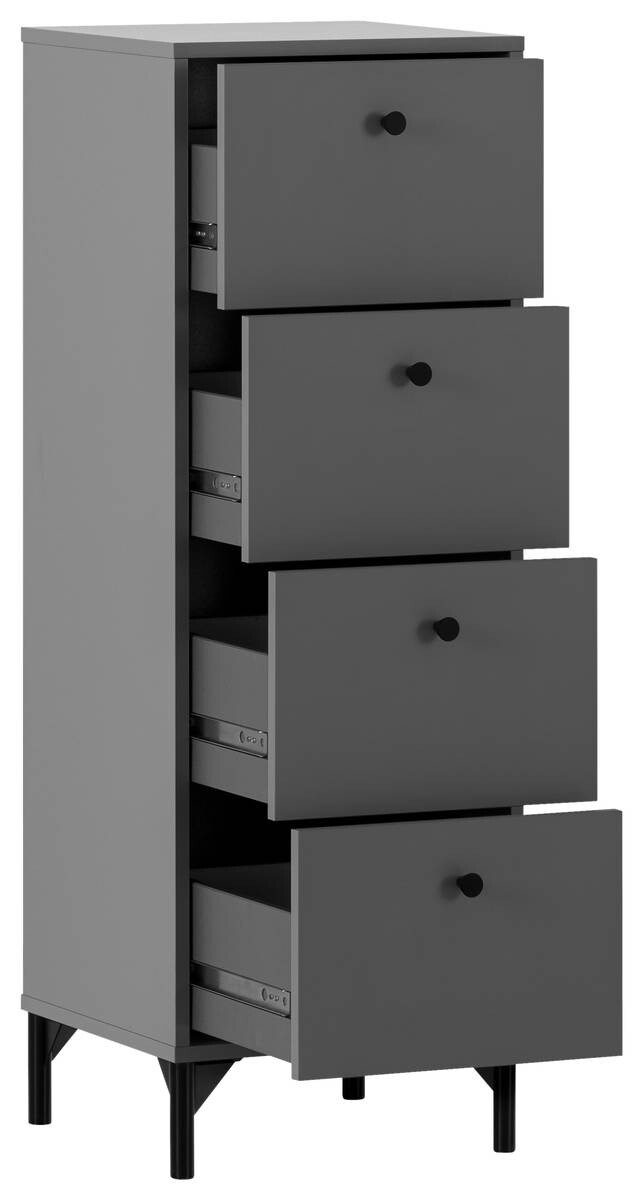 Kommode Smash anthrazit B/H/T: ca. 40,1x116,7x40 cm