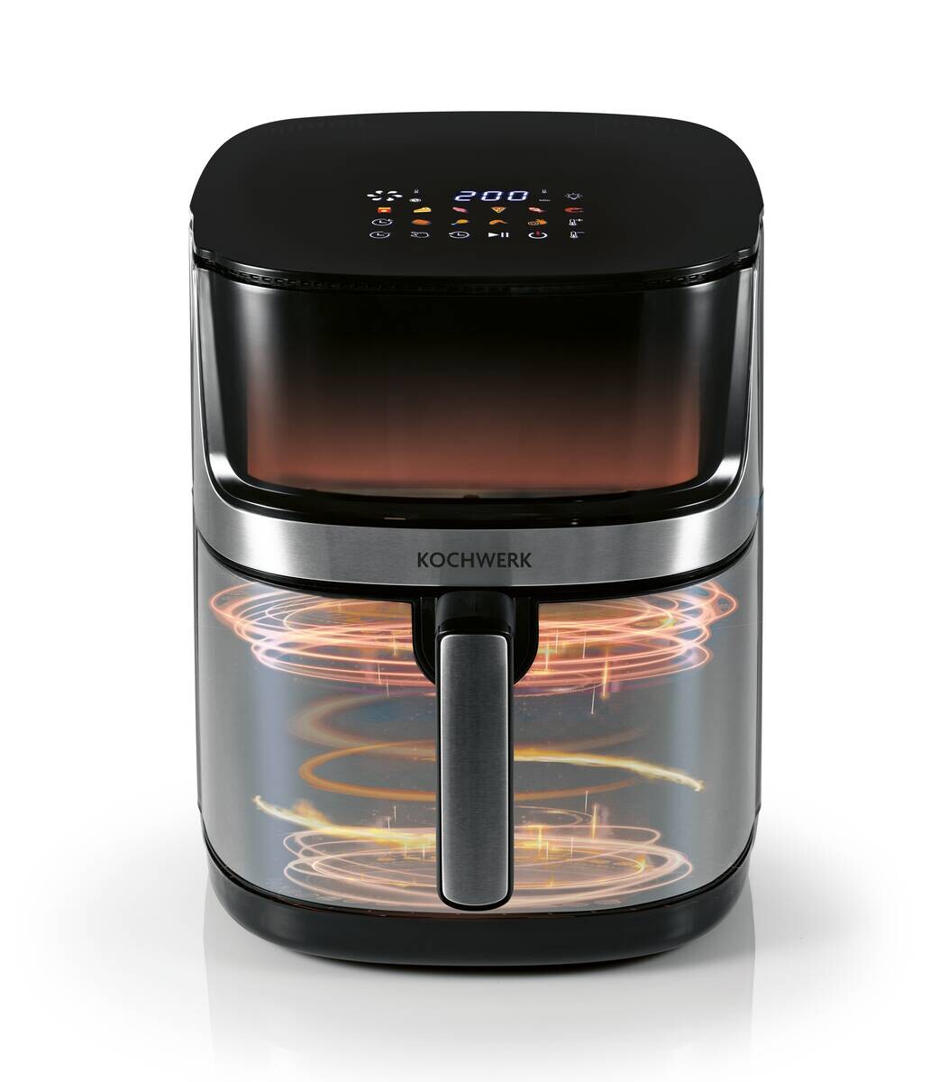 Rachs KOCHWERK Heißluftfritteuse 14829 schwarz Polypropylen B/H/L: ca. 37x35x29 cm ca. 7,5 l