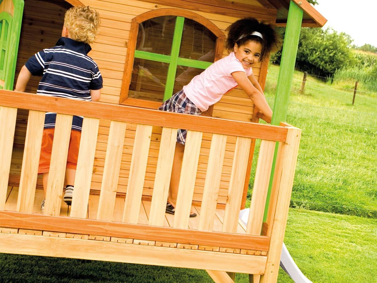 AXI Spielhaus Stef grün B/H/L: ca. 349x233x212 cm