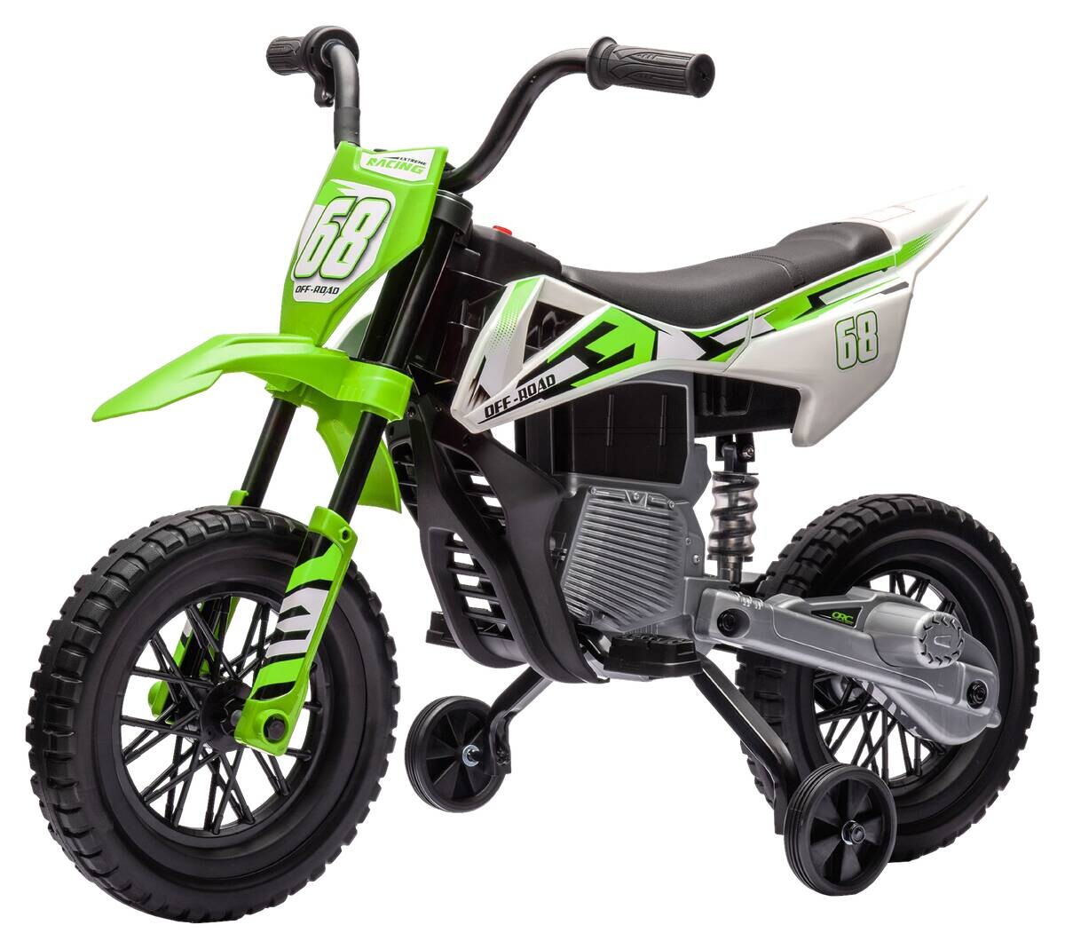 AIYAPLAY Kinder-Elektromotorrad grün B/H/L: ca. 56x70x107 cm