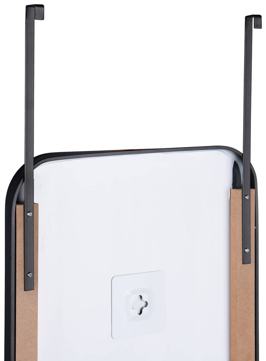 Türhängespiegel Beate schwarz Metall B/H: ca. 32x123 cm